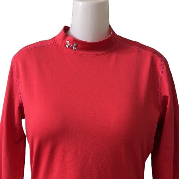 Under Armour ColdGear Long Sleeve Fitted Compression Mock Turtleneneck Shirt - Picture 3 of 10